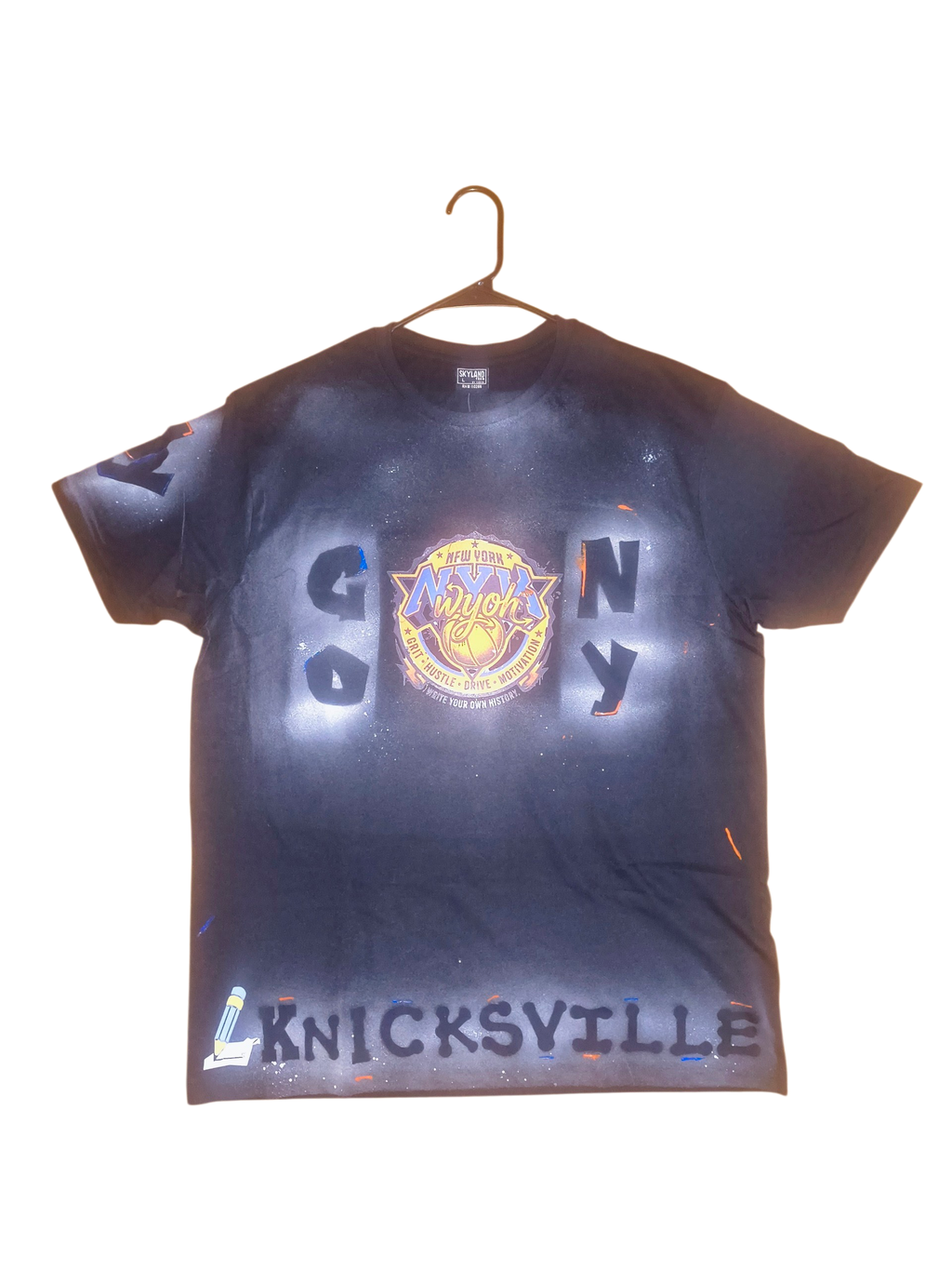 GO NY SPRAY PAINTED TEE
