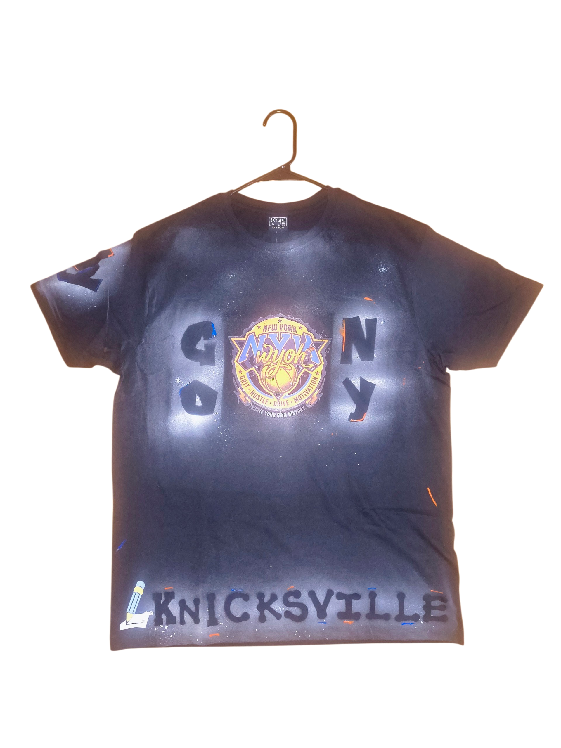 GO NY SPRAY PAINTED TEE