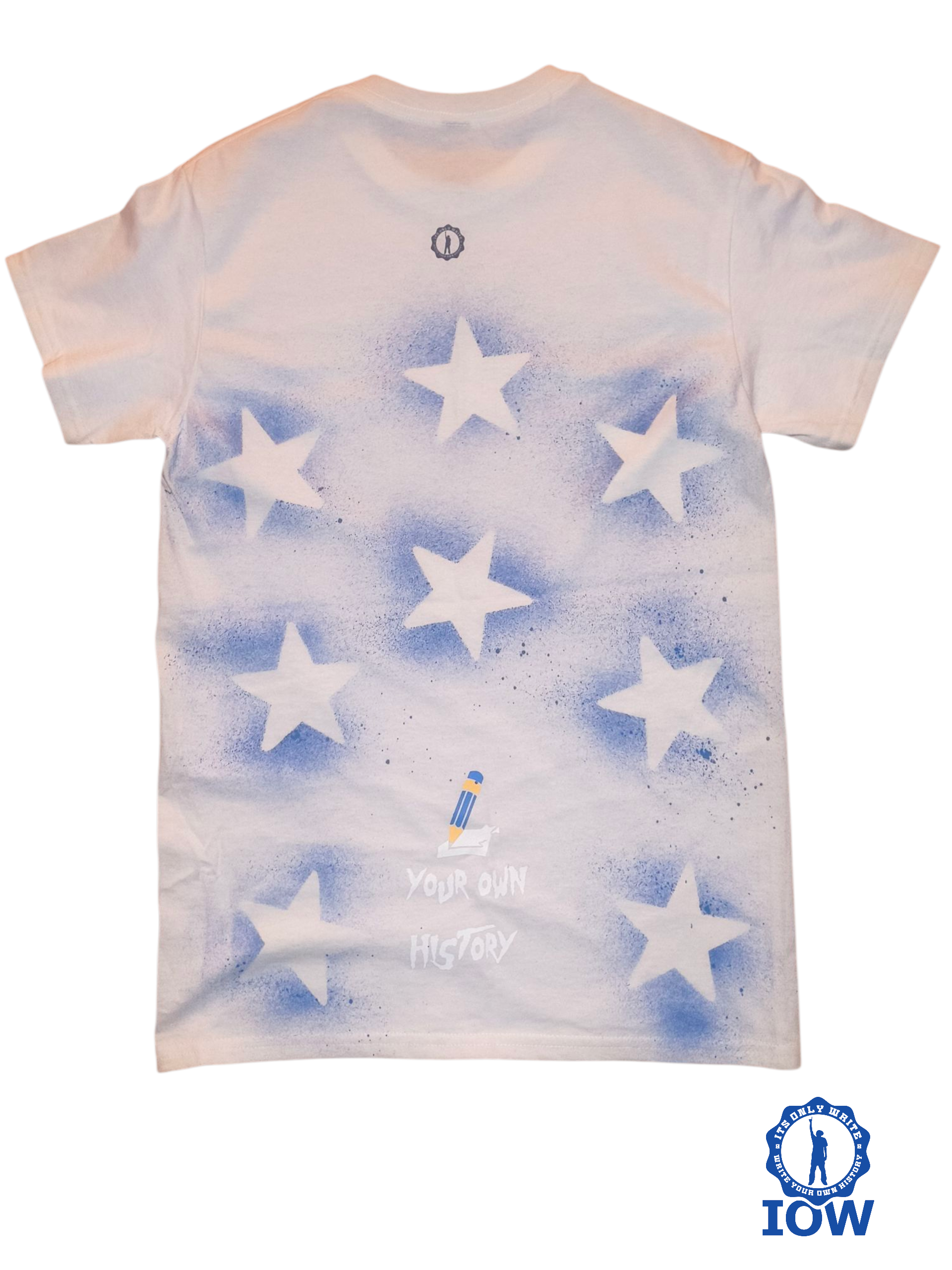 Star back pencil logo tee
