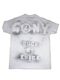 OG SUCK MY KNICK HAND PAINTED WHITE TEE
